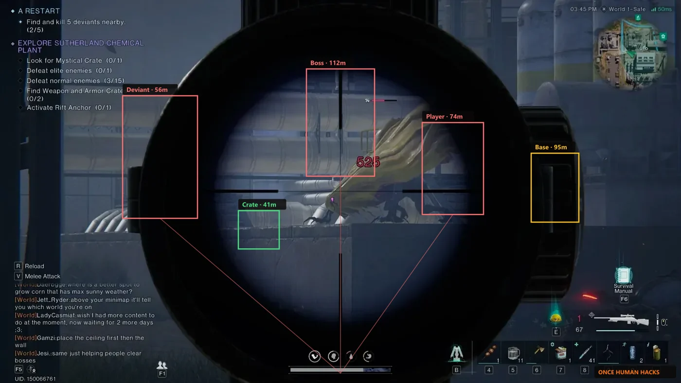 Scav player moving toward extract with loot in Once Human